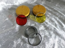 KODAK VI ADAPTER, RETAINER RING AND FILTERS LOT OF 4 SEE PICTURES  DESCRIPTION