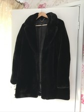 Women's Andrew Marc Faux Fur Ladies Coat Jacket In Black Size M With Out Tag