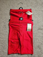 Short de cyclisme/danse/course enfant 2 x 3-4 ans rouge