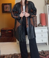 Vintage Leather Tibor Coat