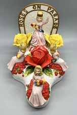 Vintage Lionstone Whisky Roses on Parade Decanter EMPTY