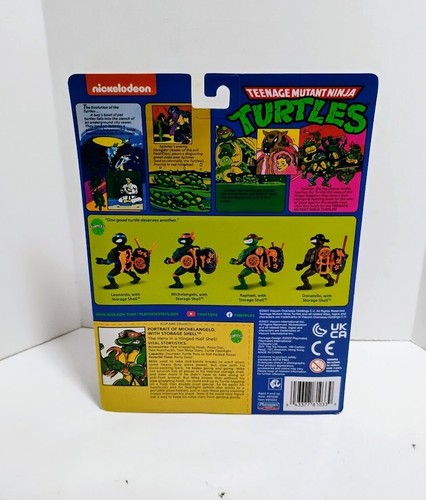 2022 PLAYMATES TMNT TEENAGE MUTANT NINJA TURTLES STORAGE SHELL MICHELANGELO NOC - Picture 4 of 6