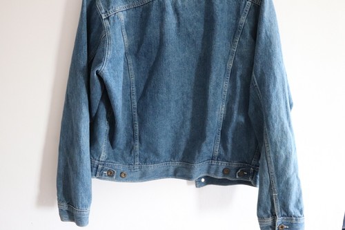 Vintage Unique Denim Jacket, Size XL - Classic Blue Jean, Distressed Look - Picture 13 of 16
