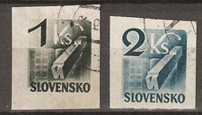 Slowakei 1943 119 120 gestempelt