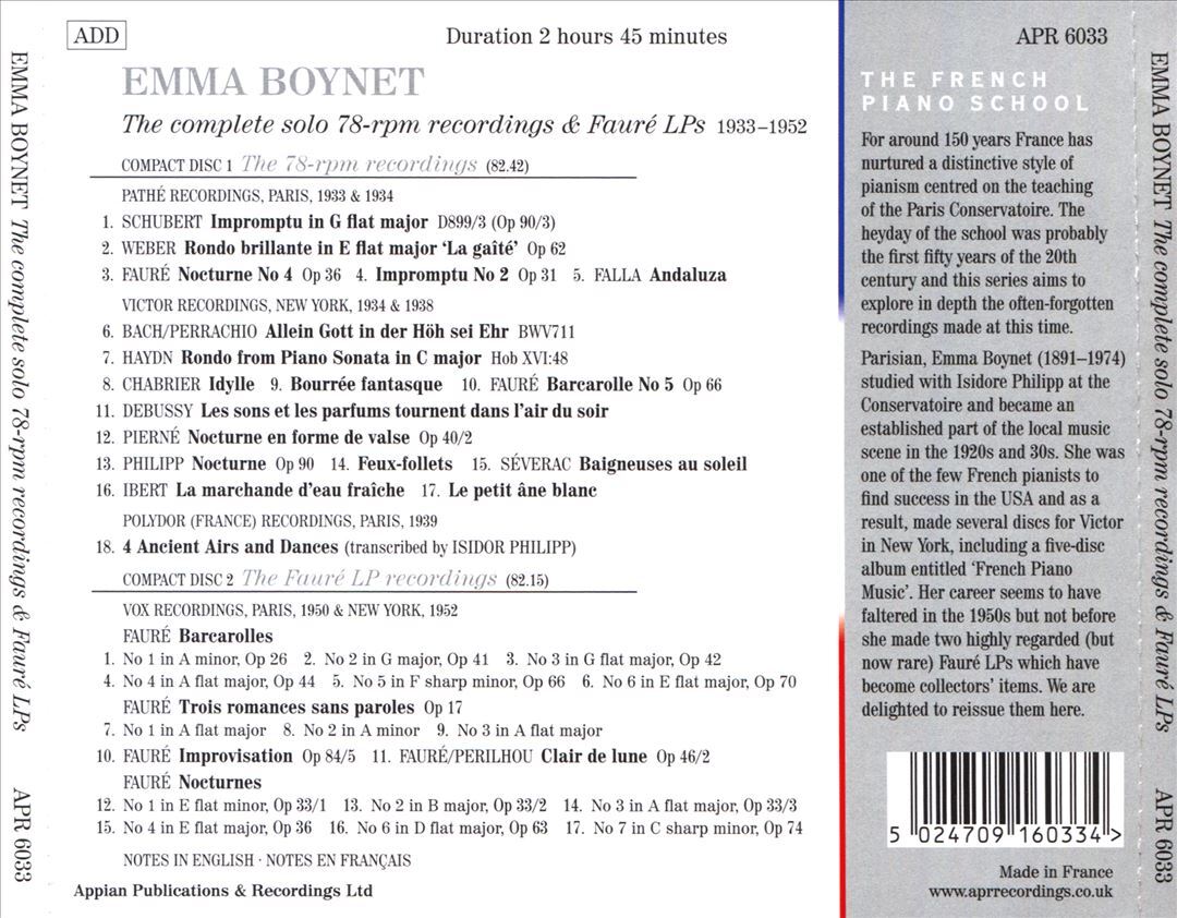 EMMA PIANO SCH NEW CD 5024709160334 eBay