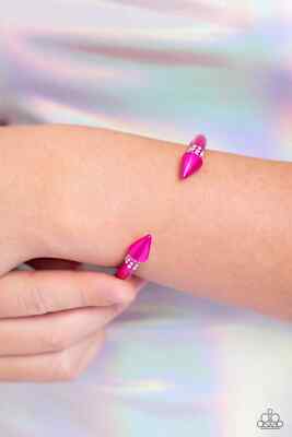 Paparazzi PUNKY PLOT TWIST pink CUFF bracelet