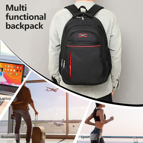 Oxford Anti-Theft Laptop Backpack 17.7" Travel Business Waterproof Book Bag - Picture 9 of 24