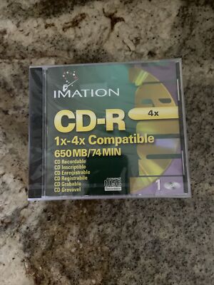 BRAND NEW Sealed VINTAGE IMATION 3M CD-R Recordable DISC 650 MB, 4X