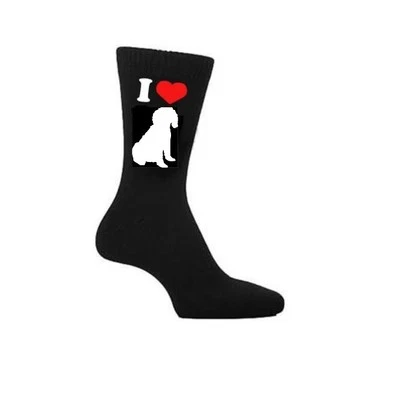 EMBROIDERED FOR YOU I Love Cockapoo dog Socks, Cockapoos Dogs Owners Socks Novelty Gift