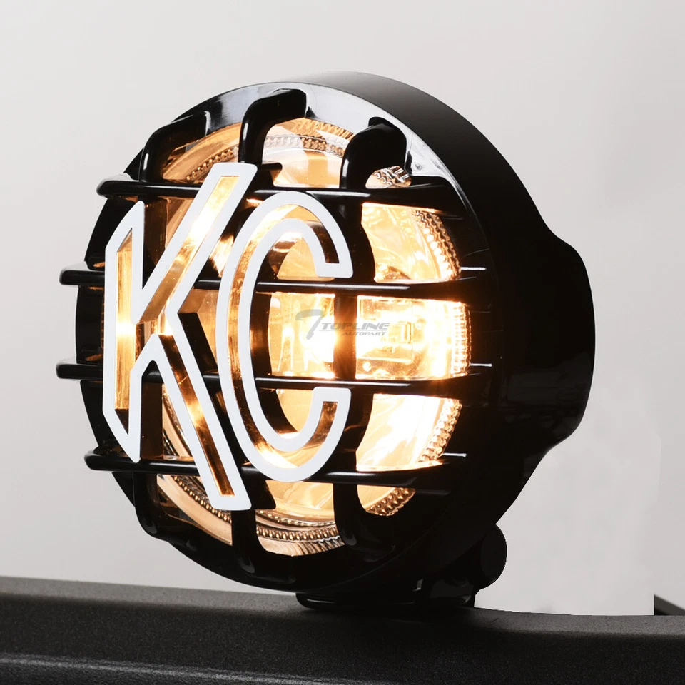 TLAPS 2x KC HiLiTES 100W 6" Apollo Pro Halogen Off-Road Fog Lights w/Wiring T03 - Image 4 of 4