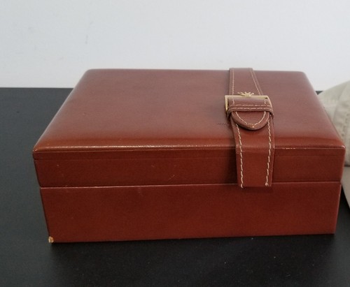 Vintage genuine ROLEX watch box case Red wood leather - Picture 4 of 8