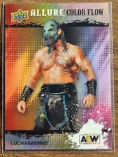 2022 AEW Luchasaurus FULL RAINBOW ACHIEVEMENT ALLURE Color Flow Card #86187