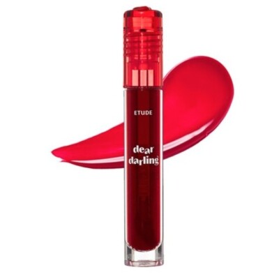 ETUDE HOUSE Dear Darling Water Gel Tint #PK002 Plum Red Lip Stain Vivid Lip Tint