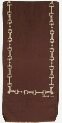 Écharpes et châles marrons CELINE pour femme