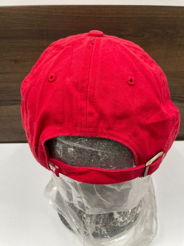 47 Brand Wisconsin Badgers Red Sports Hat Cap Strap Back Arch College University - Picture 5 of 11