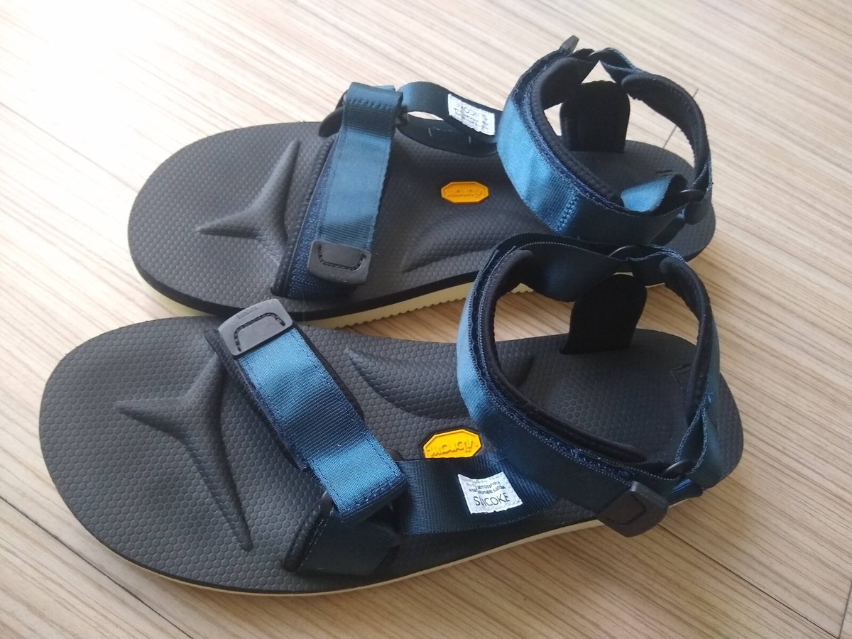 靴 SUICOKE everyone nylon silk sandals Navy SUICOKE everyone nylon silk 