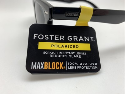 Occhiali Da Sole Foster Grant FG MP 20 10 001 Uomo Polarizzati - Nero E Oro