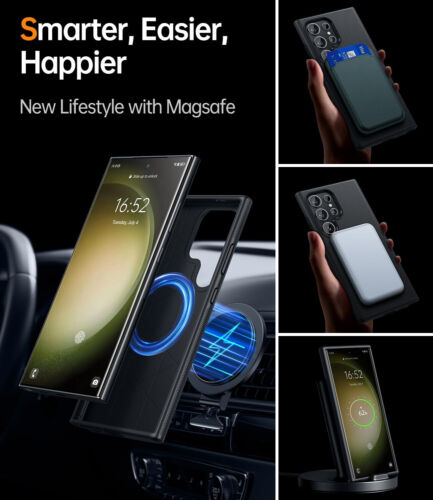 Doppia Protezione Compatibile per Samsung Galaxy S23 Ultra Custodia Magnetica, Grado Militare - Foto 5 di 7