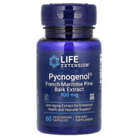 Life Extension, Pycnogenol, 100 Mg, 60 Pflanzliche Kapseln