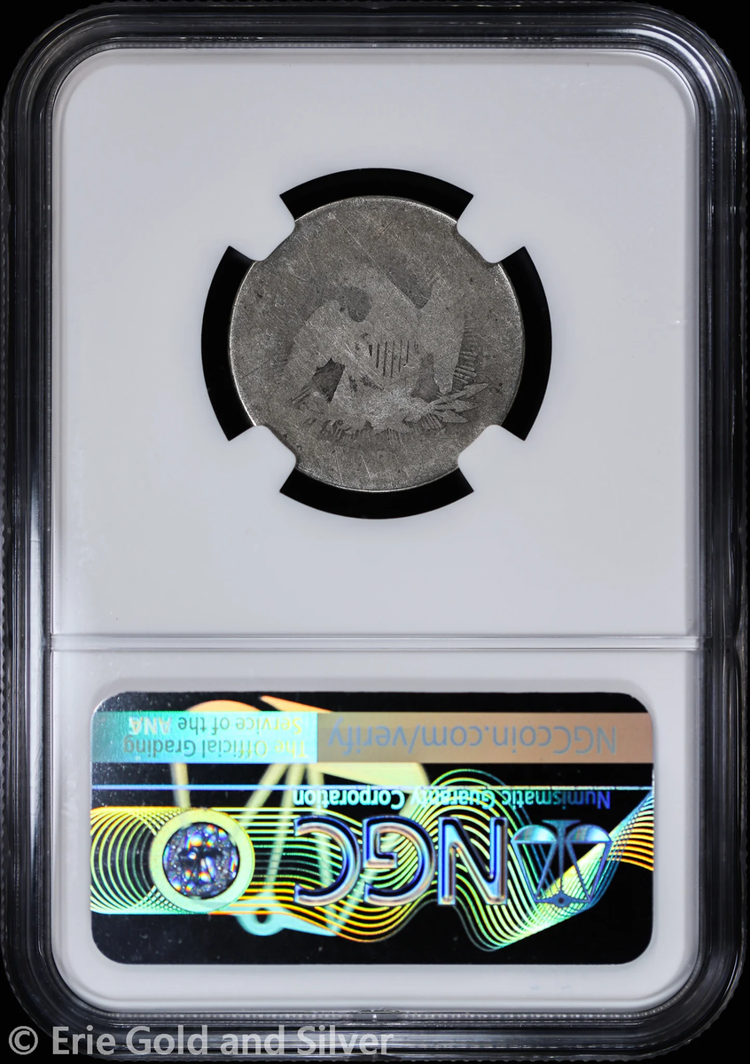 1853 25C Seated Liberty Quarter NGC Poor 1 CAC | Arrows & Rays | eBay