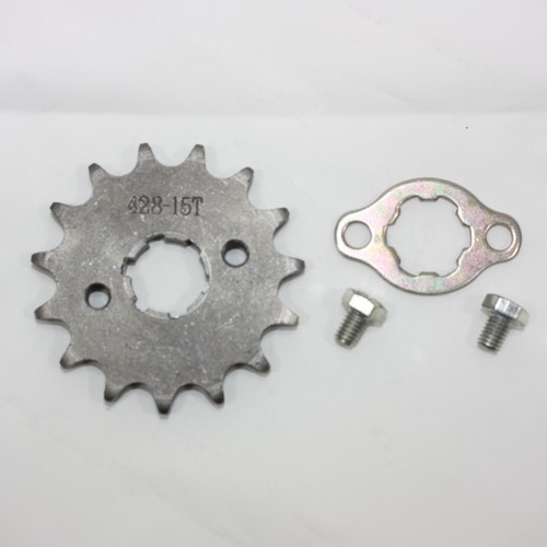 15T Teeth 20mm 428 Chain Front Sprocket Cog PIT TRAIL QUAD DIRT BIKE ATV BUGGY - 第 1/2 張圖片