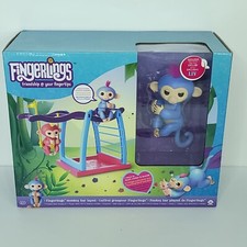 WowWee Fingerlings Exclusive LIV Blue Baby Monkey Bar Playset Interactive Toy