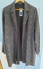 Brand New With Tags M & Co Faux Suede Leopard Print Coat Size 18