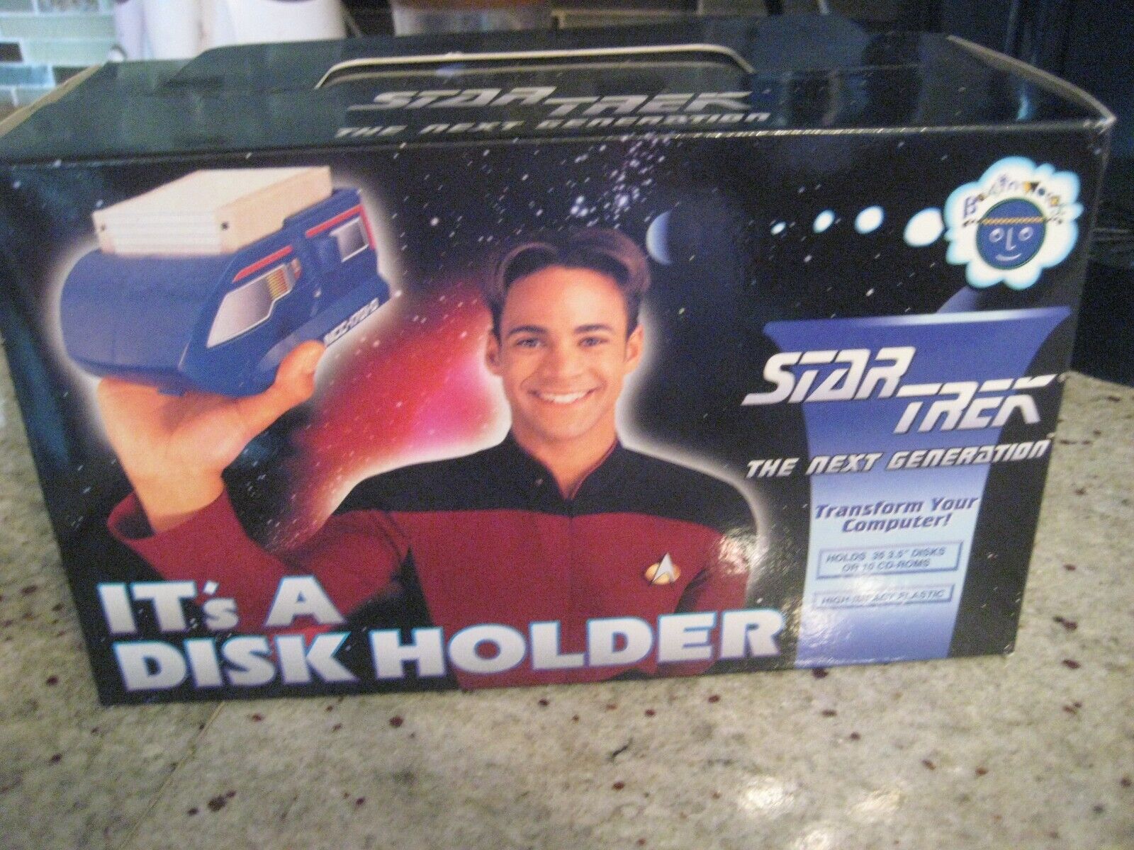 1995 Star Trek Next Generation Computer 3.5" Disk/CD-Rom Holder