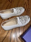 Stuart Weitzman white decor Snow  M 7.5 pre-owned loafers  — photo 4