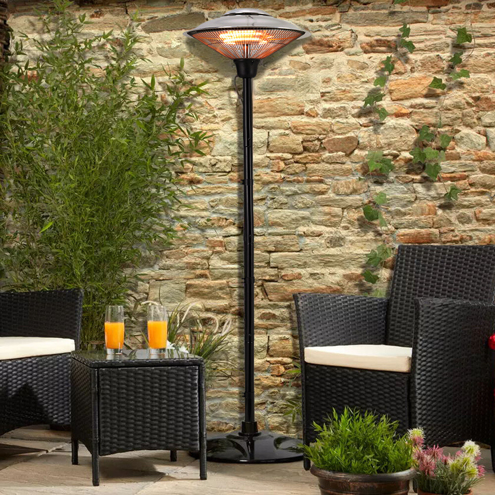 Electric Patio Heater Outdoor Garden Warmer Standing Halogen Heating Pull  Switch | eBay
