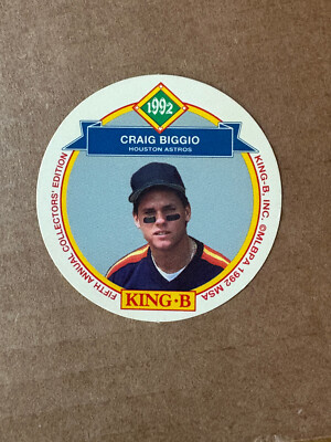 Craig Biggio 1992 King B #21 Houston Astros