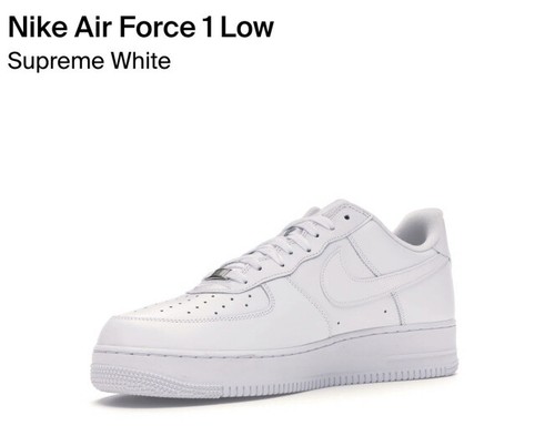 Nike x supreme Nike Air Force 1 - UK 8! Bianco!!!! Nuovo con scatola! 100% autentico!! - Foto 7 di 9