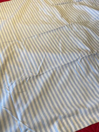 Vintage Blue/White Stripe 100% Cotton Sheets 200cm x 224cm + 4 Pillow Cases - Picture 2 of 9