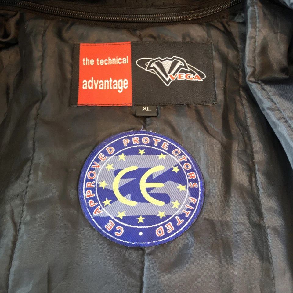 Chaqueta de moto Vega Technical Gear Silhouette negra XL “Carreras” Foto 3 de 4