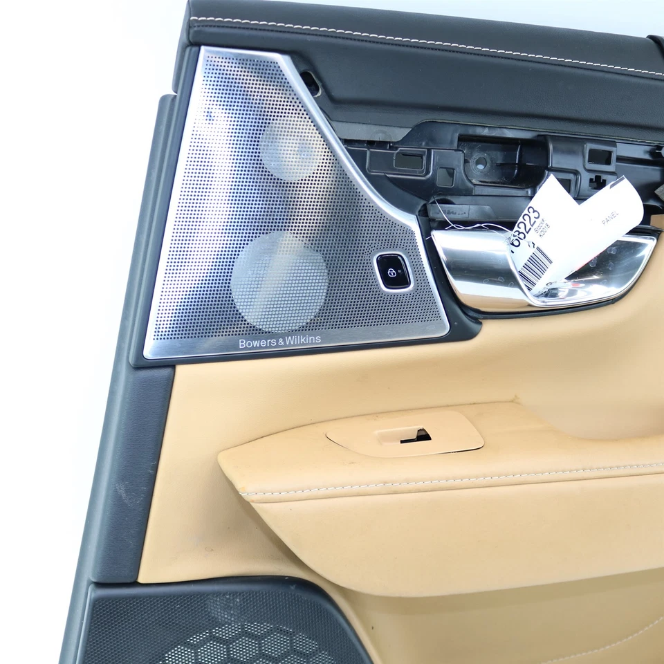 Panel de moldura de puerta trasera derecha Volvo carbón/ámbar #RA20 con pantalla para S90 V90 18-20 Foto 3 de 4