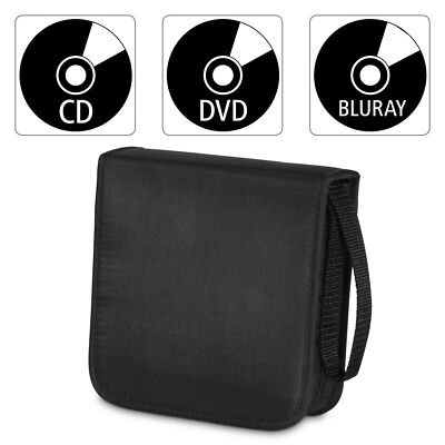Hama CD DVD Blu-ray Tasche Mappe Wallet Case Hülle Etui zur Aufbewahrung Schwarz