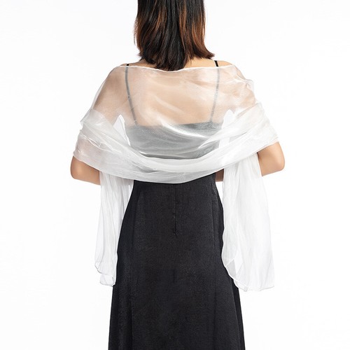 Wedding Shawl Evening Party Dress Scarf Bridesmaid Stole Shiny Wrap Pashmina - Picture 23 of 27