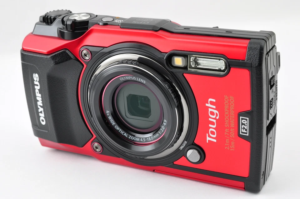 Cámara digital Olympus Tough TG-5 12MP impermeable roja de Japón TOP COMO NUEVA Foto 3 de 4