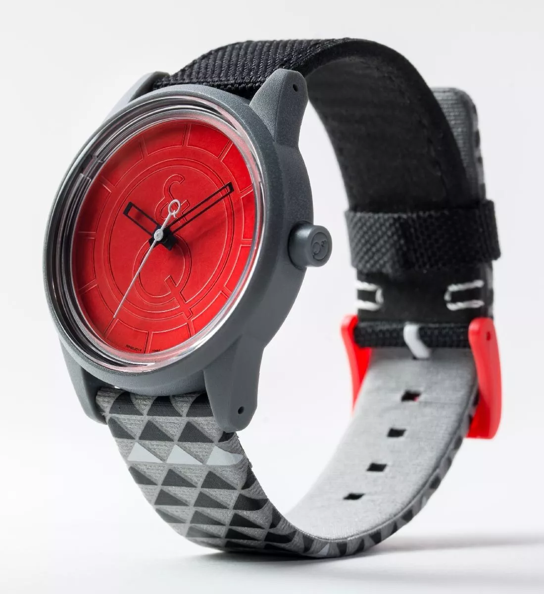 Citizen Q Q Smile Solar Eco Friendly Watch Red Black Grey
