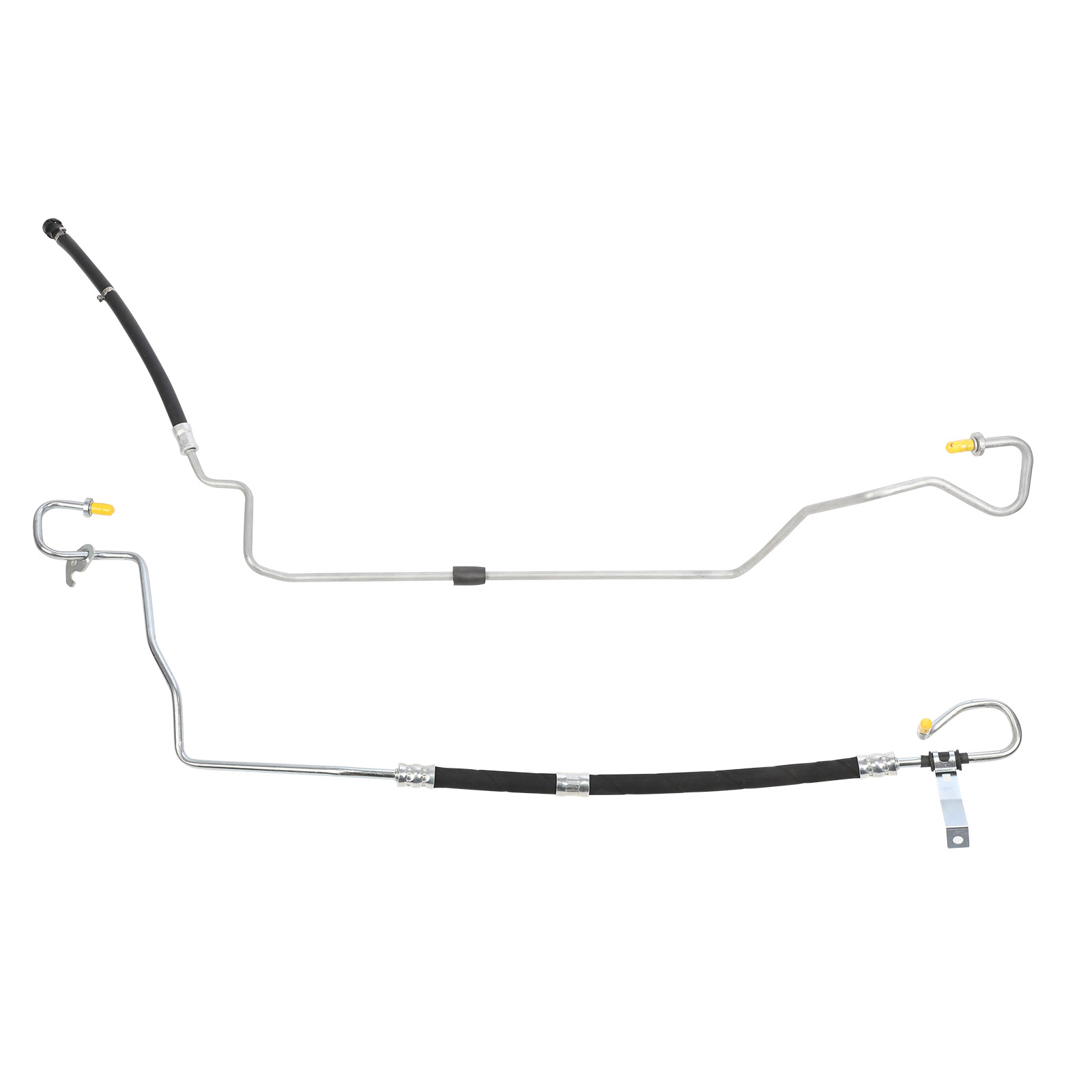 PAIR PRESSURE RETURN POWER STEERING PIPE FOR FORD TRANSIT 2.2 2013 ON New UK
