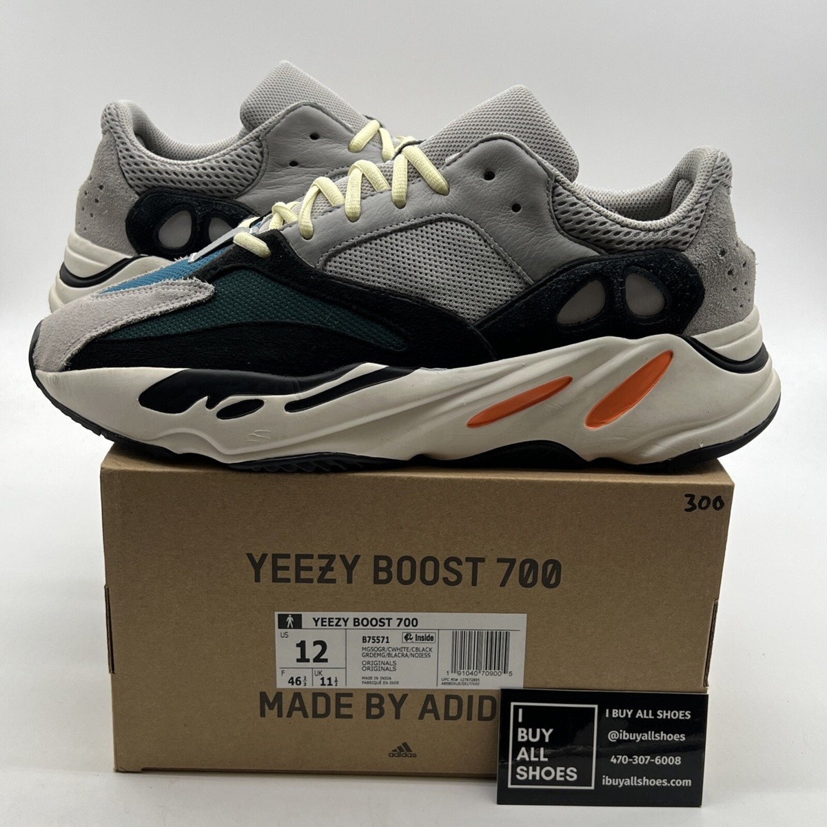 Size 12 - Adidas Yeezy Boost 700 Low Wave Runner (B75571) | eBay