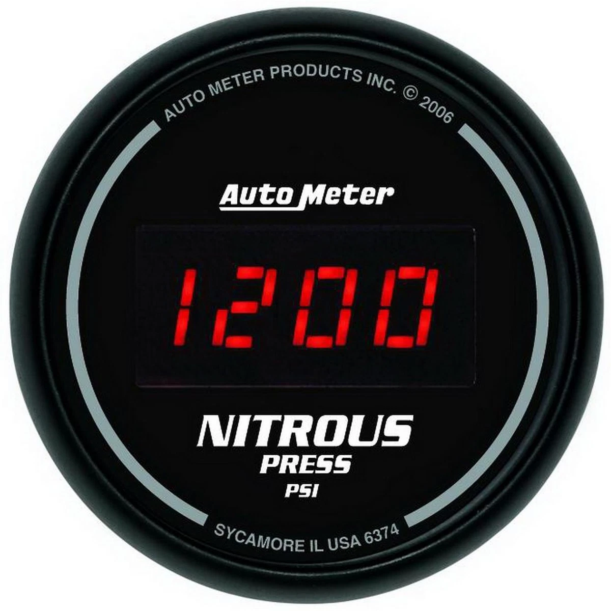 AutoMeter 6374 GAUGE NITROUS PRESSURE 2 1 16