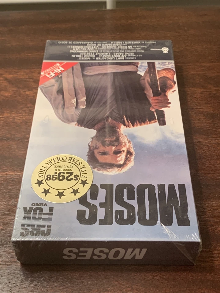 Moses (VHS 1975 / 1984 ) Burt Lancaster BRAND NEW SEALED CBS FOX WATERMARKS Foto 4 de 4