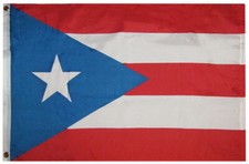 2x3 Puerto Rico Light Blue 100D Woven Poly Nylon Flag 3x2 Banner RUF