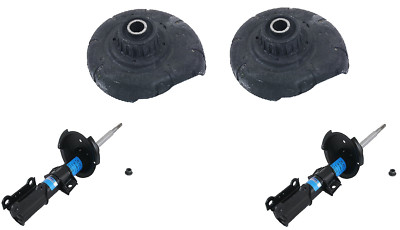 LEFT +RIGHT x2 FRONT Strut Shock Absorber +2 Coil Spring Seat Kit for ...