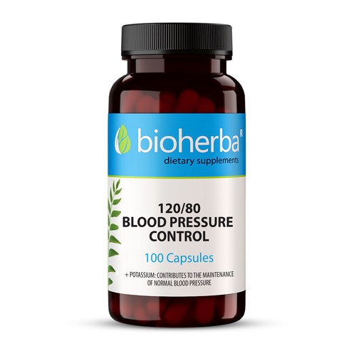 120 by 80 Formula for normal blood pressure, Bioherba, 100 capsules - Picture 5 of 5