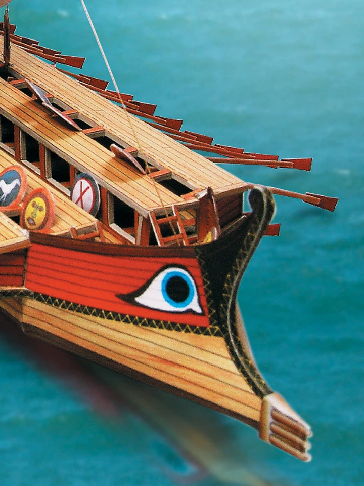 Griechisches Schiff Bireme Bastelbogen - Bild 4 von 4