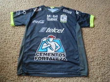 CLUB LEON FC Soccer Blue/neon yellow Jersey, LIGA MX, Mexico, Telcel Size M
