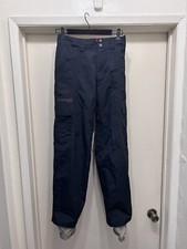 Burton Snowboarding Cargo Pants Womens S Black Red Formula Winter Sports Lined