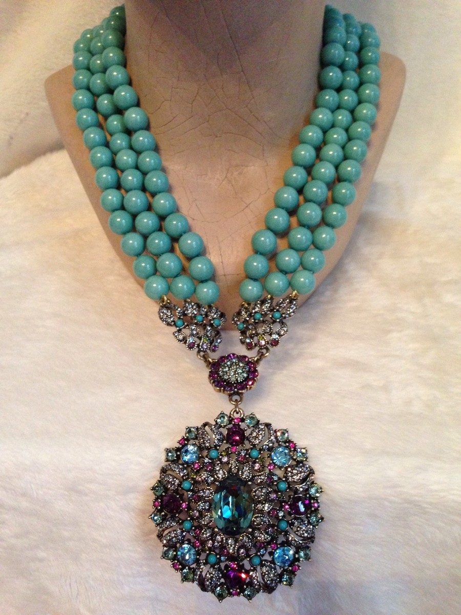HEIDI DAUS Turquoise ENDLESS BEAUTY Necklace